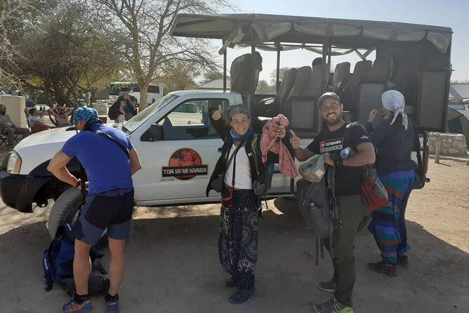 ETOSHA PARK SAFARI with local guides in 9-seater 4x4s - The 9-Seater 4x4 Ride: Raised Seats, Blankets, and Real Visibility
