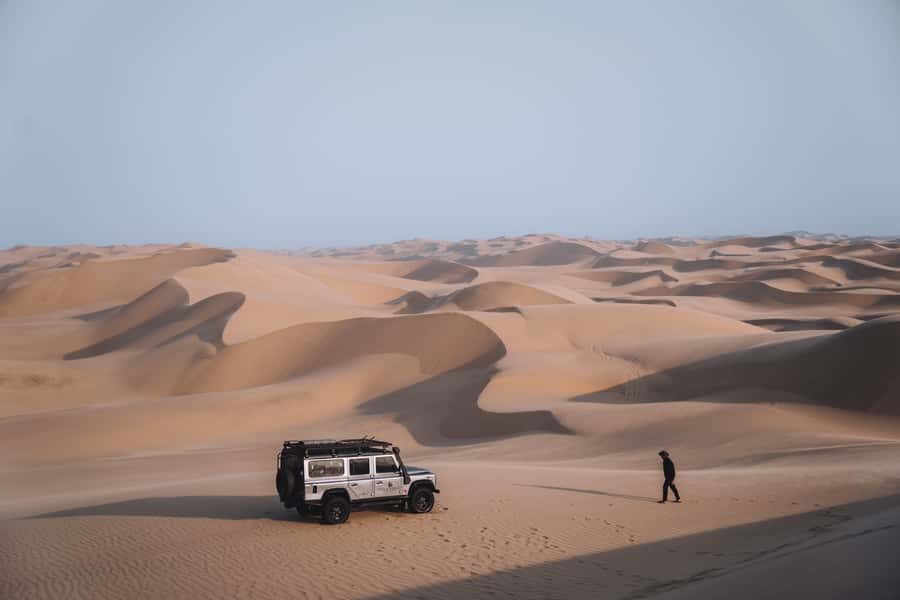 From Walvis Bay: Sandwich Harbor 4x4 Tour - Dune driving tips: footwear, heat, and optional climbing