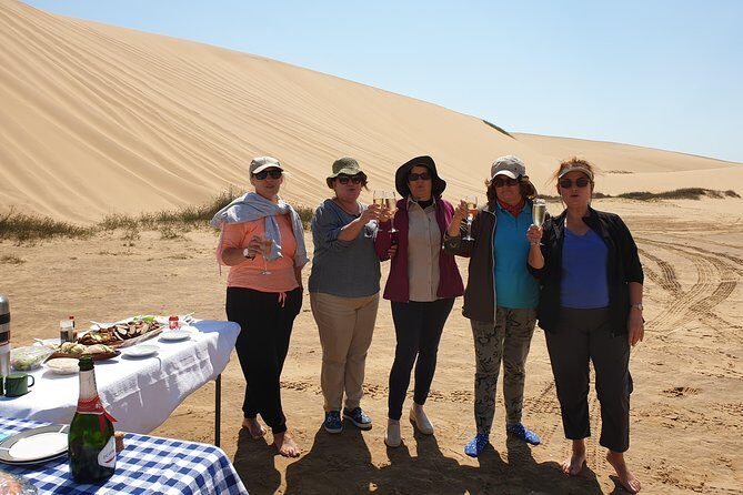 Tour to Sandwich harbour - Lunch, Refreshments, and the Beach vs Dune Picnic Choice