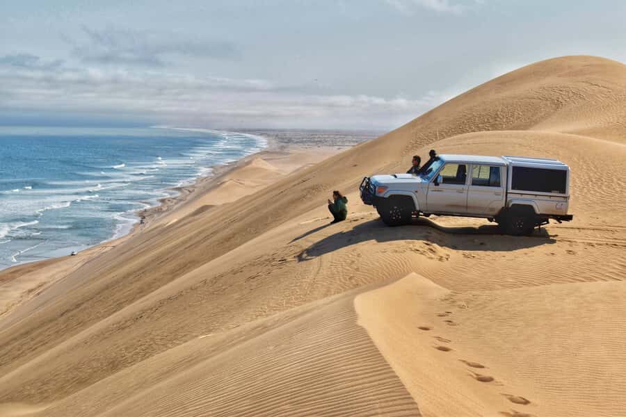 Walvis Bay: Sandwich Harbour Half-Day 4x4 Scenic Excursion - Salt works and the tides question: how the route changes