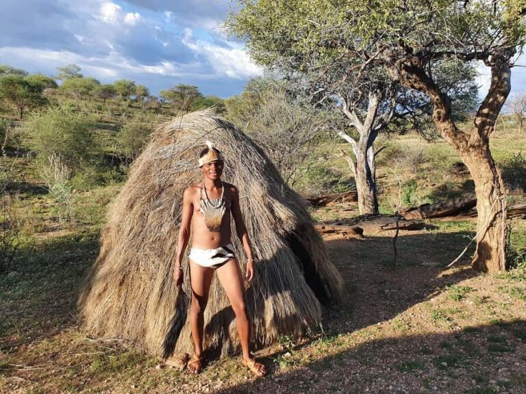 Windhoek: Bushman Walk with the San - Where You Start: Pool Area Welcome, Optional Hotel Pickup